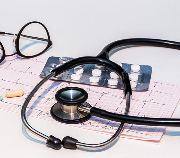 Cardiology specialist examining patient heart health